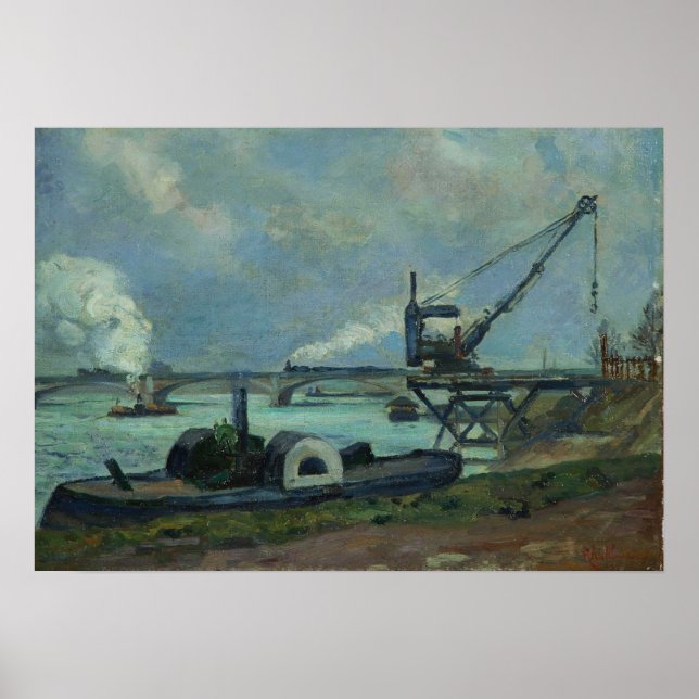 Póster Guillaumin - El Sena En París 1880 (Frente)