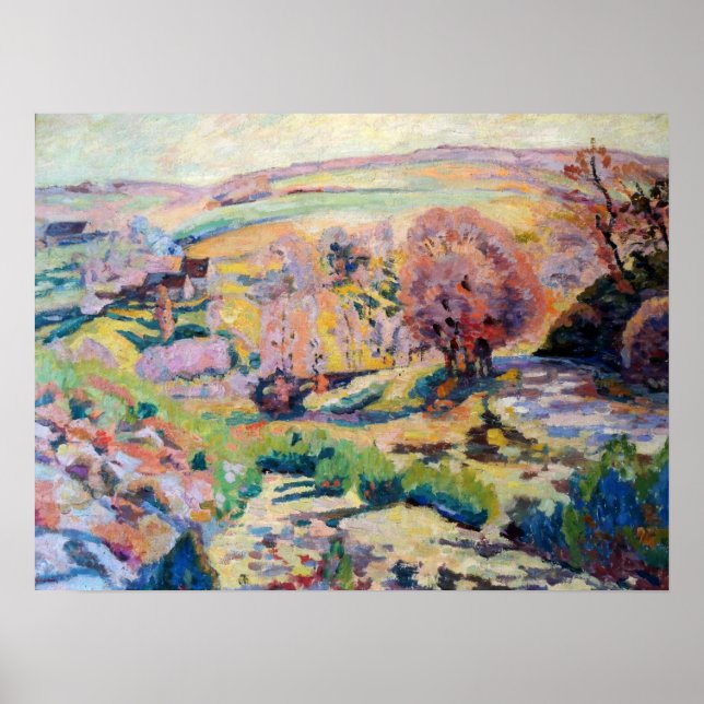 Póster Guillaumin - Les Fermes Du Pont Charraud 1918 (Frente)