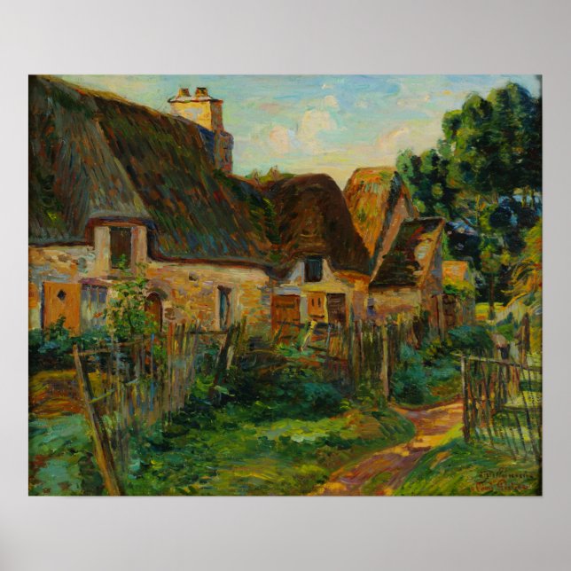 Póster Guillaumin - Pueblo En La Isla De Francia (Frente)