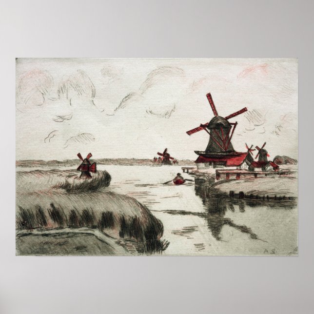 Póster Guillaumin - Vista Desde Saardam (Frente)