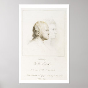 Póster Guillermo Blake (1757-1827) en la juventud y la