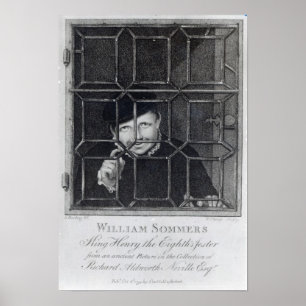 Póster Guillermo Sommers, grabado por R. Clamp, 1794