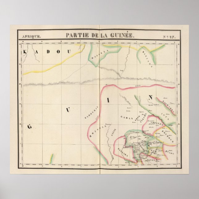 Póster Guinea, África (Frente)