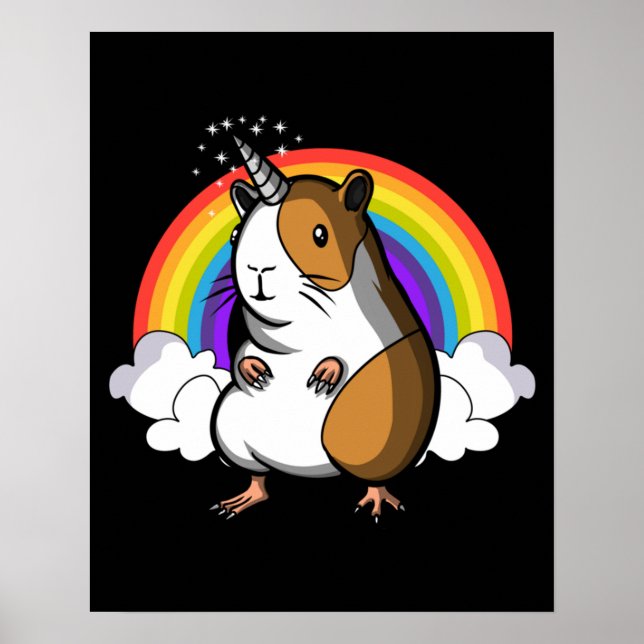 Póster Guinea Pig Unicorn (Frente)