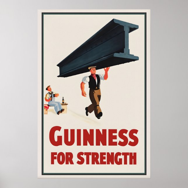 Póster Guinness For Strength de John Gilroy (Frente)