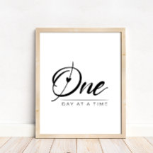 Guión Blanco Y Negro Un Día A La Vez Sobriedad