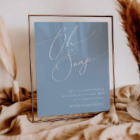 Guión caprichoso | Etiqueta Dusty Blue Oh Snap