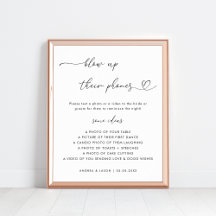 Guión cardíaco inflar su Rótulo Boda de teléfonos