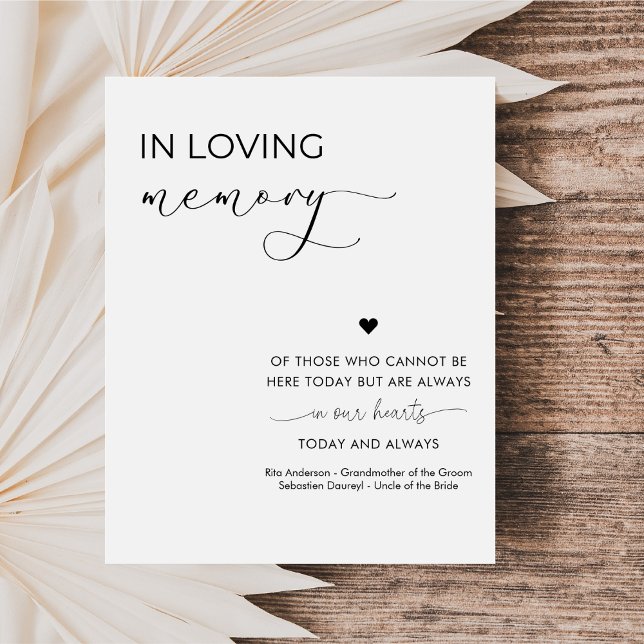Póster Guión De Caligrafía En El Rótulo Boda De Memoria A (Subido por el creador)