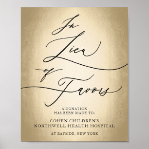 Póster Guión De Caligrafía En Lugar De Favor Rótulo Boda