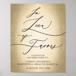 Póster Guión De Caligrafía En Lugar De Favor Rótulo Boda