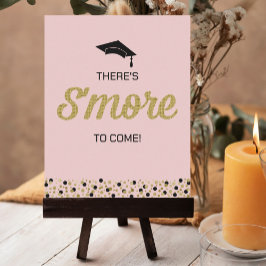 Póster Guión de Relieve metalizado dorado S’more Confetti