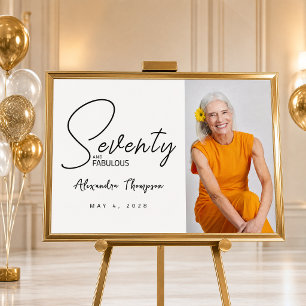 Póster Guión de Setenta y Fabuloso Fiesta de cumpleaños n
