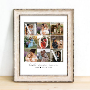 Póster Guión moderno para la mejor mamá de todos los tiem