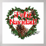 Póster Navidad mexicano, niños y pinatas | Zazzle.es