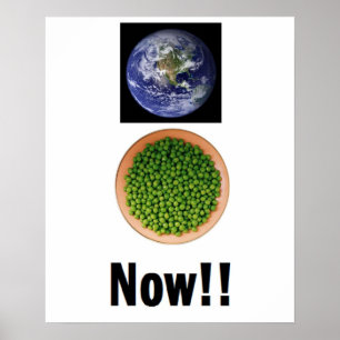 Póster ¡Guisantes del mundo ahora!! Poster