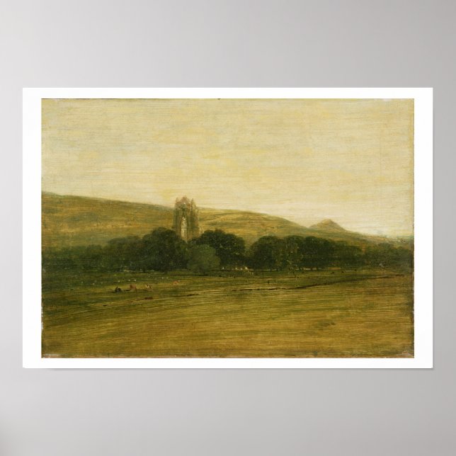 Póster Guisborough Priory, c.1801-02 (oil on canvas) (Frente)