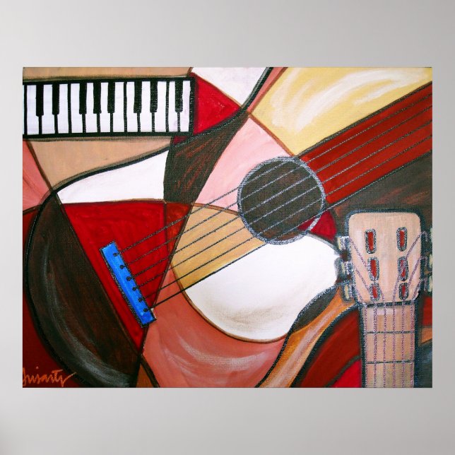 PÓSTER GUITAR ABSTRACTA (Frente)