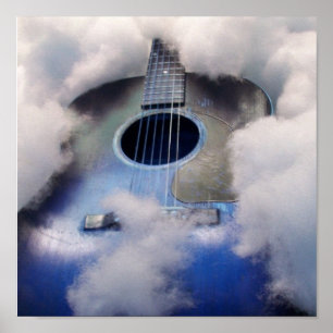 Póster guitar dream blue POSTER