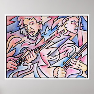 Póster Guitar Duel