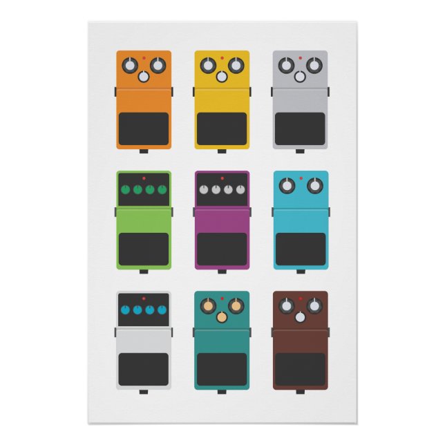 Póster Guitar Effects (Anverso)