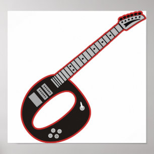 Póster Guitar O