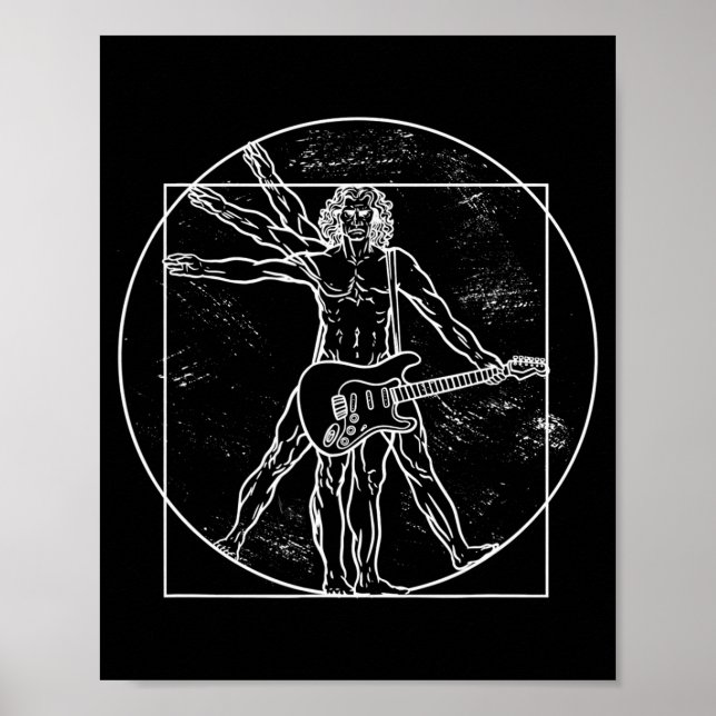 Póster Guitar Player Guitar Musical Instrument Guitarist  (Frente)