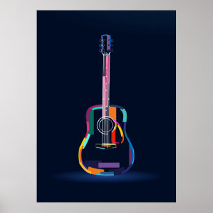 Póster Guitarra acústica