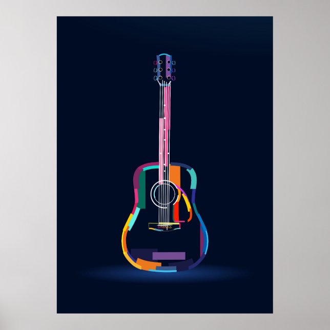 Póster Guitarra acústica (Frente)