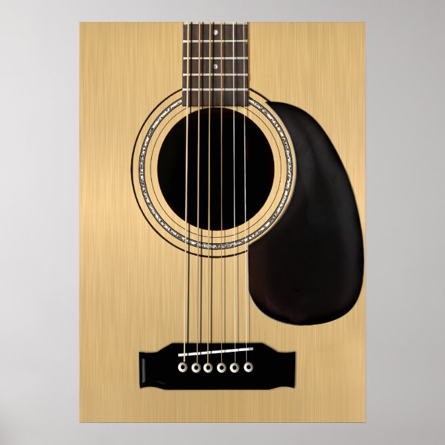 Póster Guitarra Acústica (Frente)
