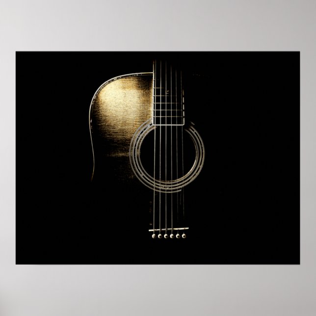 Póster Guitarra Acústica Lite (Frente)