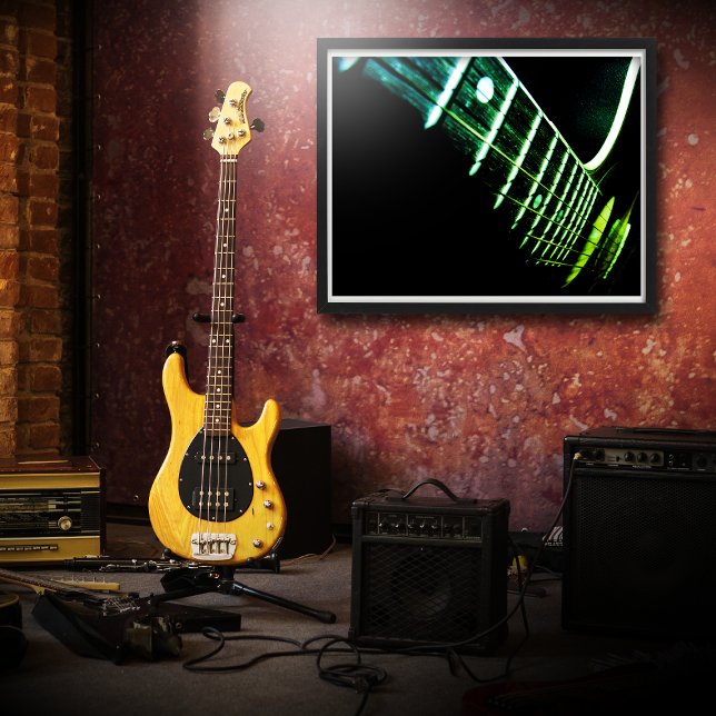 Póster Guitarra acústica (versión neón) (Subido por el creador)