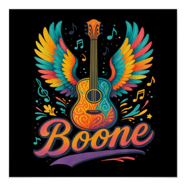 Póster Guitarra Boone (Anverso)