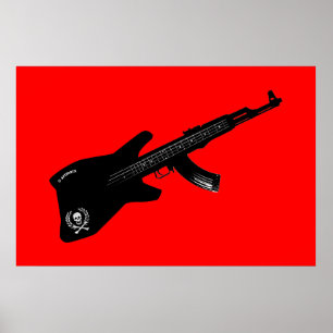 Póster Guitarra de AK 47