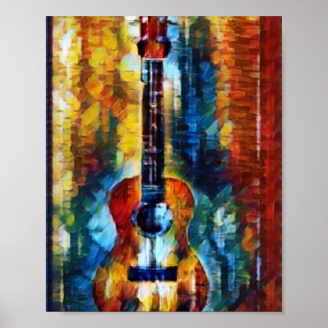 Póster Guitarra De Bass Maravillosa (Frente)