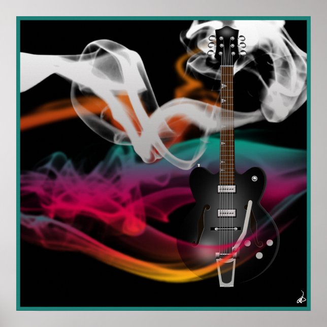 Póster Guitarra de humo (Frente)