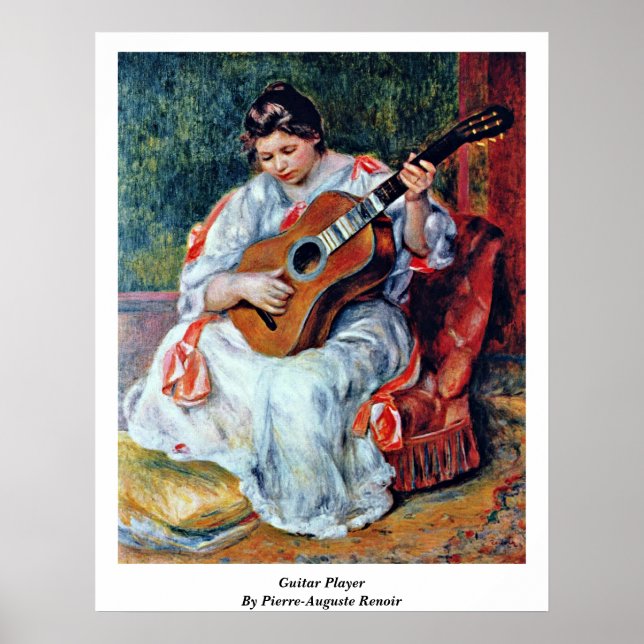Póster Guitarra De Pierre-Auguste Renoir (Frente)