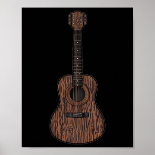 Póster Guitarra De Rock Y Rollo Para Hombres De 12 Años