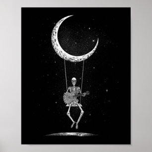 Póster Guitarra De Rock Y Rollo Para Hombres, Segundo Tee