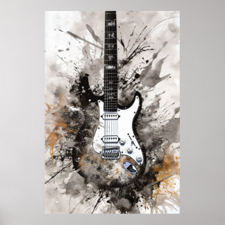 Póster Guitarra de siete cuerdas