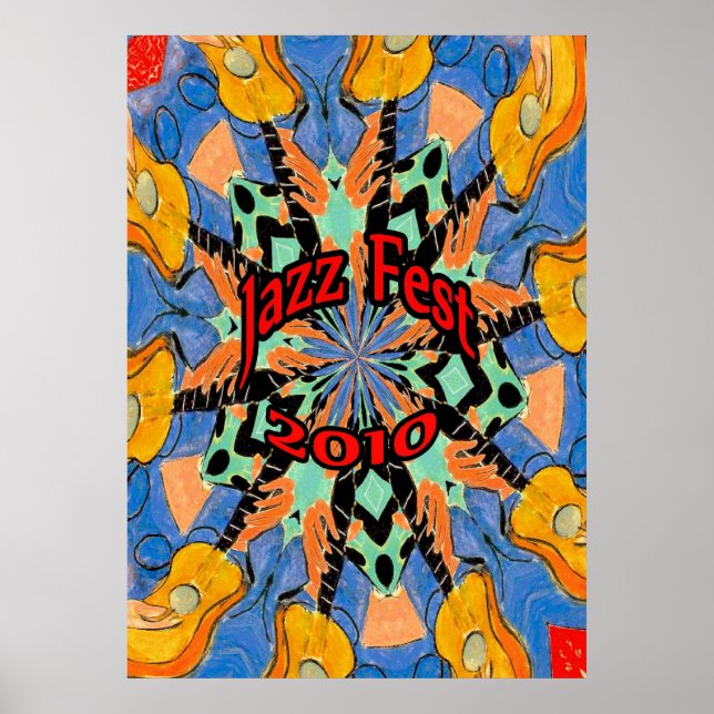Póster Guitarra del Festival de Jazz (Frente)