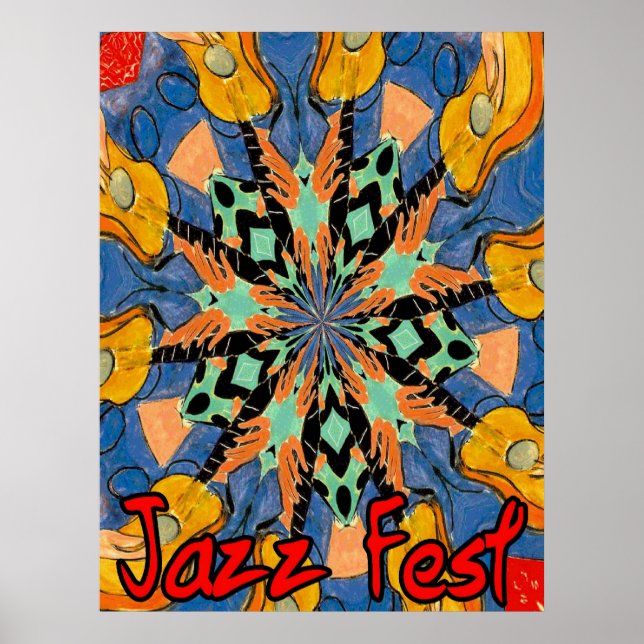 Póster Guitarra del Festival de Jazz 2 (Frente)