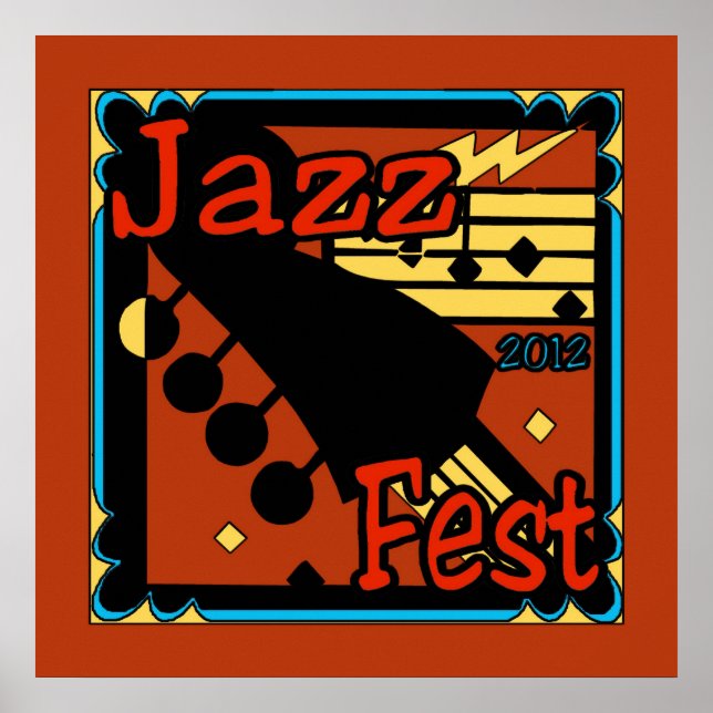 Póster Guitarra del Festival de Jazz 2012 (Frente)