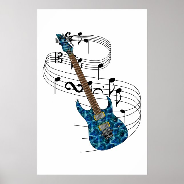 Póster Guitarra eléctrica (Frente)