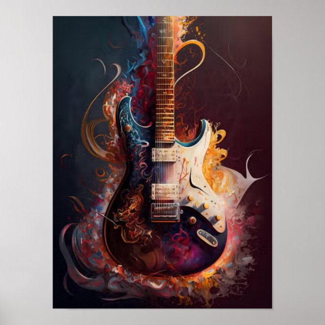 Póster Guitarra eléctrica (Frente)