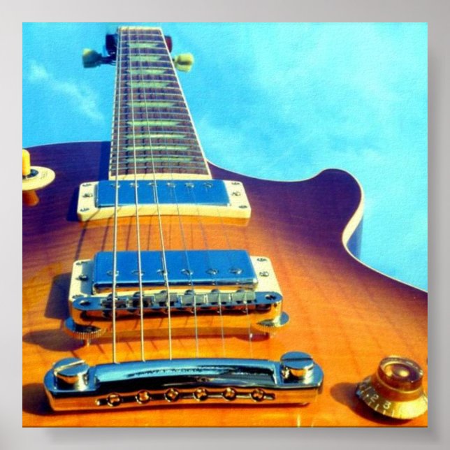 Póster guitarra eléctrica (Frente)