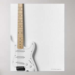 Póster Guitarra eléctrica blanca 3
