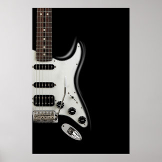 Póster Guitarra Eléctrica Clásica - Estratocastro Icónico