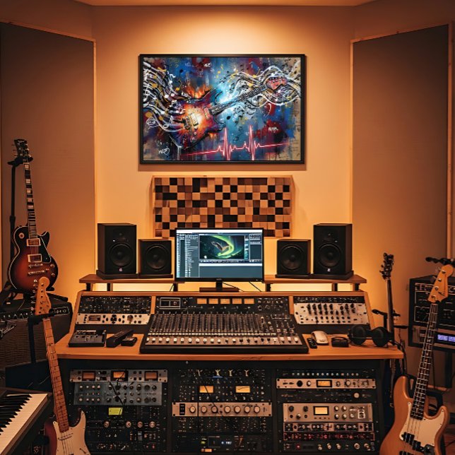 Póster Guitarra Eléctrica Cósmica (Subido por el creador)