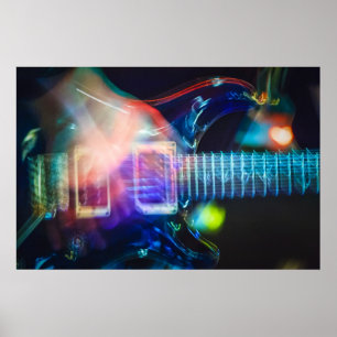 Póster Guitarra Eléctrica Deslumbrante